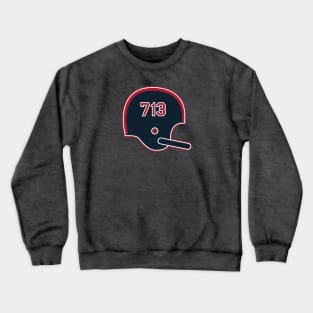 Houston Texans 713 Helmet Crewneck Sweatshirt